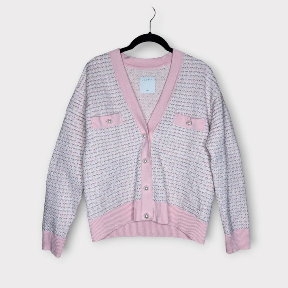 Sandro Pink Women's Cardigan - Picture 2 of 12